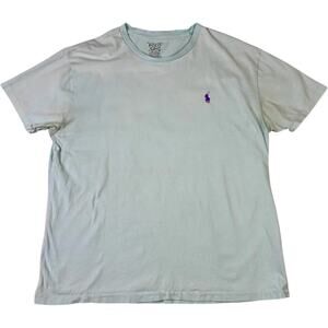 Polo Ralph Lauren Light Blue T Shirt Mens M Purple Pony Logo Casual Old Money